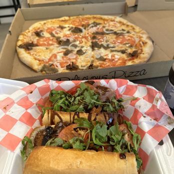 Mulberry St NY Pizzeria - Mulberry Chicken Sandwich, Greek Gyro Pizza 18", 18" Pizza with banana peppers & pepperoni..... & a few missing pieces already - Pizza Near Me - Murrells Inlet, South Carolina Mulberry St NY Pizzeria - Mulberry Chicken Sandwich, Greek Gyro Pizza 18", 18" Pizza with banana peppers & pepperoni..... & a few missing pieces already - Pizza Near Me - Murrells Inlet, South Carolina