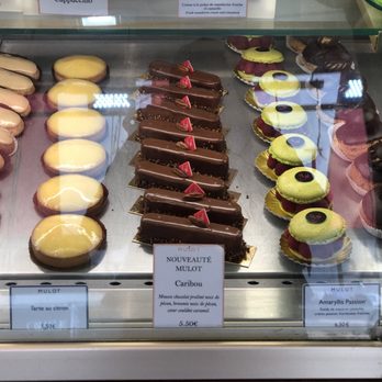 Maison Mulot - My mom had the eclair to the far left and I had the brownie pastry centered. - Bakeries Near Me - Paris, 01 Maison Mulot - My mom had the eclair to the far left and I had the brownie pastry centered. - Bakeries Near Me - Paris, 01
