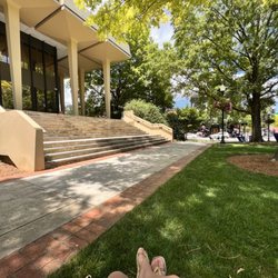 City of Huntsville - First time sitting on the lawn of a court house for enjoyment
