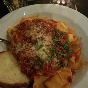 Cafe Roma - Pappardelle with a meat sauce that didn't have a lot of meat, but was still delish! - Italian Near Me - Elgin, Illinois