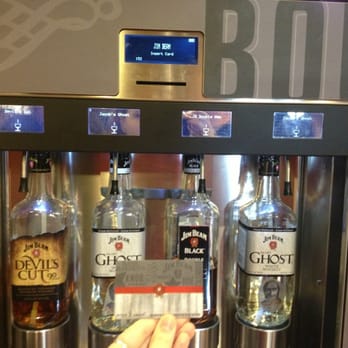 James B. Beam Distilling - New Beam Credit Card allows you to sample all the brands. This is one station of four. Awesome end to a tour! - Distilleries Near Me - Clermont, Kentucky