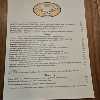 Ken's Artisan Pizza - Food Menu - Salad Near Me - Bend, Oregon