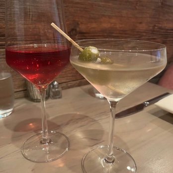 TAVERNA - Very dirty martini and Rosato - Italian Near Me - Jacksonville, Florida
