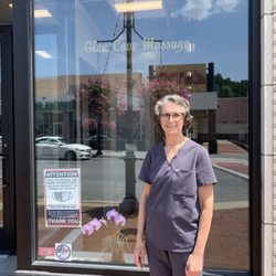 Glen Cove Massage - Jenny outside the office