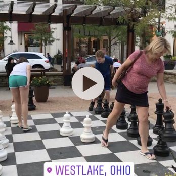 Crocker Park - Outside chess set - come and play. - Shopping Centers Near Me - Westlake, Ohio
