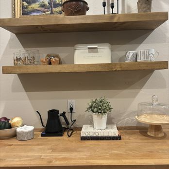 Haven Customs - Floating shelves for kitchen - Cabinetry Near Me Haven Customs - Floating shelves for kitchen - Cabinetry Near Me