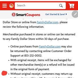 Family Dollar - Per FD No receipt policy. I've NEVER returned So looked up.... they pick and choose WHO can @ this location.