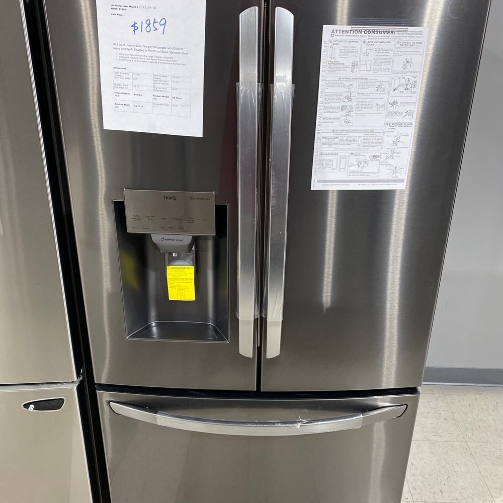 Appliances Less - Black stainless steel LG Refrigerator - Appliances Near Me - Kansas City, Missouri Appliances Less - Black stainless steel LG Refrigerator - Appliances Near Me - Kansas City, Missouri