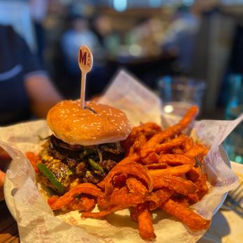 Miller's Ale House - Queso Burger - Sports Bars Near Me - Watchung, New Jersey