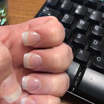 Glace Nails - I got my nails done on Saturday evening and this was taken on Monday morning. - Nail Salons Near Me - Plainfield, Indiana