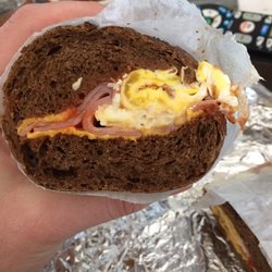 Luigi O'Grady's - No sandwich integrity. 2 bites of egg and 8 bites of ham and cheese.