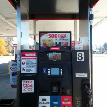 Speedway - a gas pump at a gas station - Gas Stations Near Me - Bunn, North Carolina
