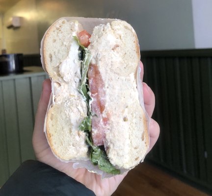 Photo of South Street Philly Bagels - Philadelphia, PA, US. Chicken Salad Deluxe