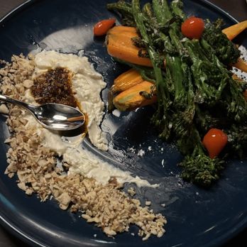 Noble Tavern - Broccolini and carrots - Cocktail Bars Near Me - St. Petersburg, Florida