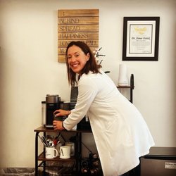 Health and Healing Direct Primary Care - Does your doctor get you coffee?  Dr. Aimee Ostick is shown here getting her patient coffee after a visit.
