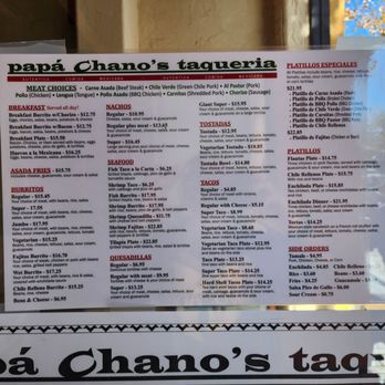 Papa Chano's - Mexican Near Me - Monterey, California