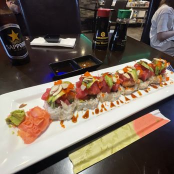 Red Koi Japanese Cuisine - Dynamite roll! Wow that's huge! - Sushi Bars Near Me - Bartlett, Tennessee