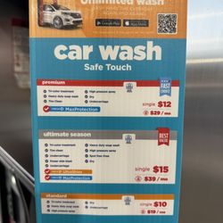 Car wash prices.