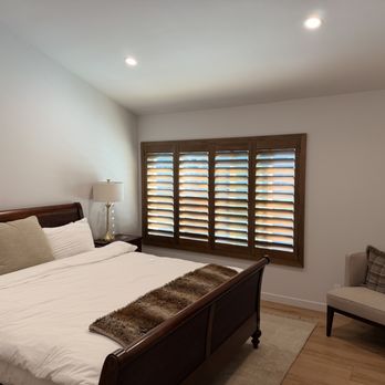 818 Shutters & Shades - Bedroom shutters providing blackout privacy and style. Custom-fitted for a clean, built-in look. - Shades & Blinds Near Me - Calabasas, California 818 Shutters & Shades - Bedroom shutters providing blackout privacy and style. Custom-fitted for a clean, built-in look. - Shades & Blinds Near Me - Calabasas, California
