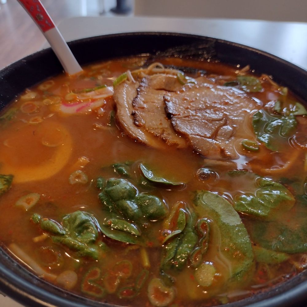Oishi Ramen - Spicy miso ramen - delish, but a tad too spicy for me - Poke Near Me - Parma, Ohio Oishi Ramen - Spicy miso ramen - delish, but a tad too spicy for me - Poke Near Me - Parma, Ohio