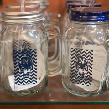 Nevada Wolf Shop - Wolf Pack mason jar coffee mugs. - Bookstores Near Me - Reno, Nevada