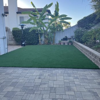 New Age Design And Build - Artificial turf with pavers - Masonry/Concrete Near Me - San Diego, California New Age Design And Build - Artificial turf with pavers - Masonry/Concrete Near Me - San Diego, California