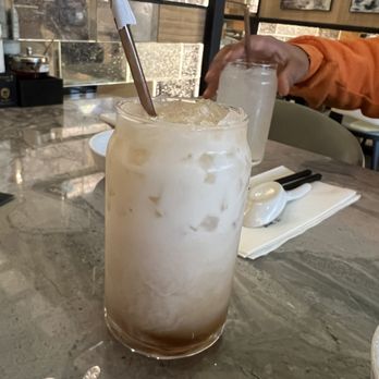 Supreme Dumplings - Iced Wintermelon Tea w/milk - Shanghainese Near Me - Bellevue, Washington