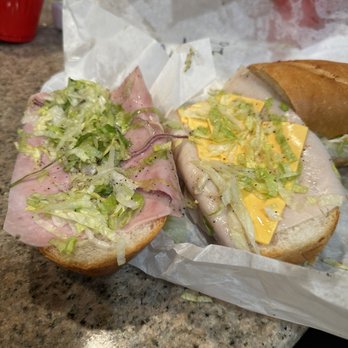 D'Elia's Grinders Eastside - 1 piece of ham in a half sandwich - Sandwiches Near Me - Riverside, California