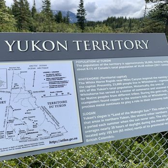 Yukon Suspension Bridge - Some info about the area while walking around. - Landmarks & Historical Buildings Near Me - Whitehorse, Yukon