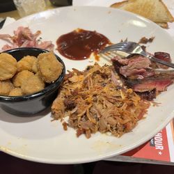 RibCrib BBQ - 2 meat plate with ribs and pork