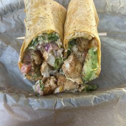 Fig's Backyard - Baja Wrap (Pick Your Protein: Chicken, Short Rib, or Shrimp) with chicken