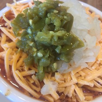 Mike's Chili Parlor - Bowl of chili w/onions, cheese and jalapeños - Dive Bars Near Me - Seattle, Washington Mike's Chili Parlor - Bowl of chili w/onions, cheese and jalapeños - Dive Bars Near Me - Seattle, Washington