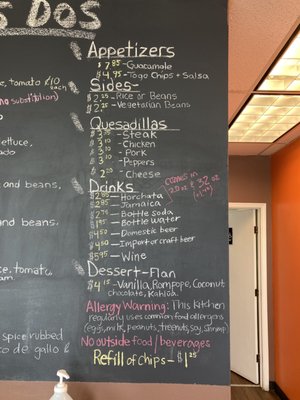 Menu photo 2 Los Dos Downers Grove, IL