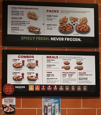 Menu photo 3 Epic Wings Santee, CA