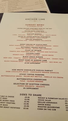 Menu photo 6 The Anchor Line Glasgow, GLG