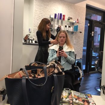 Belea - During keratin process - Hair Salons Near Me - New York, New York