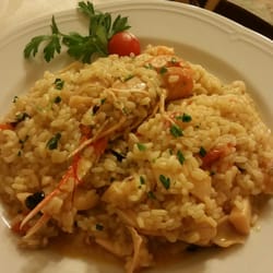 Rugantino - Risotto with squid, mussels, clams & shrimp