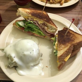 The Porch - Grilled ham and cheese sandwich... very good. - American Near Me - Burleson, Texas