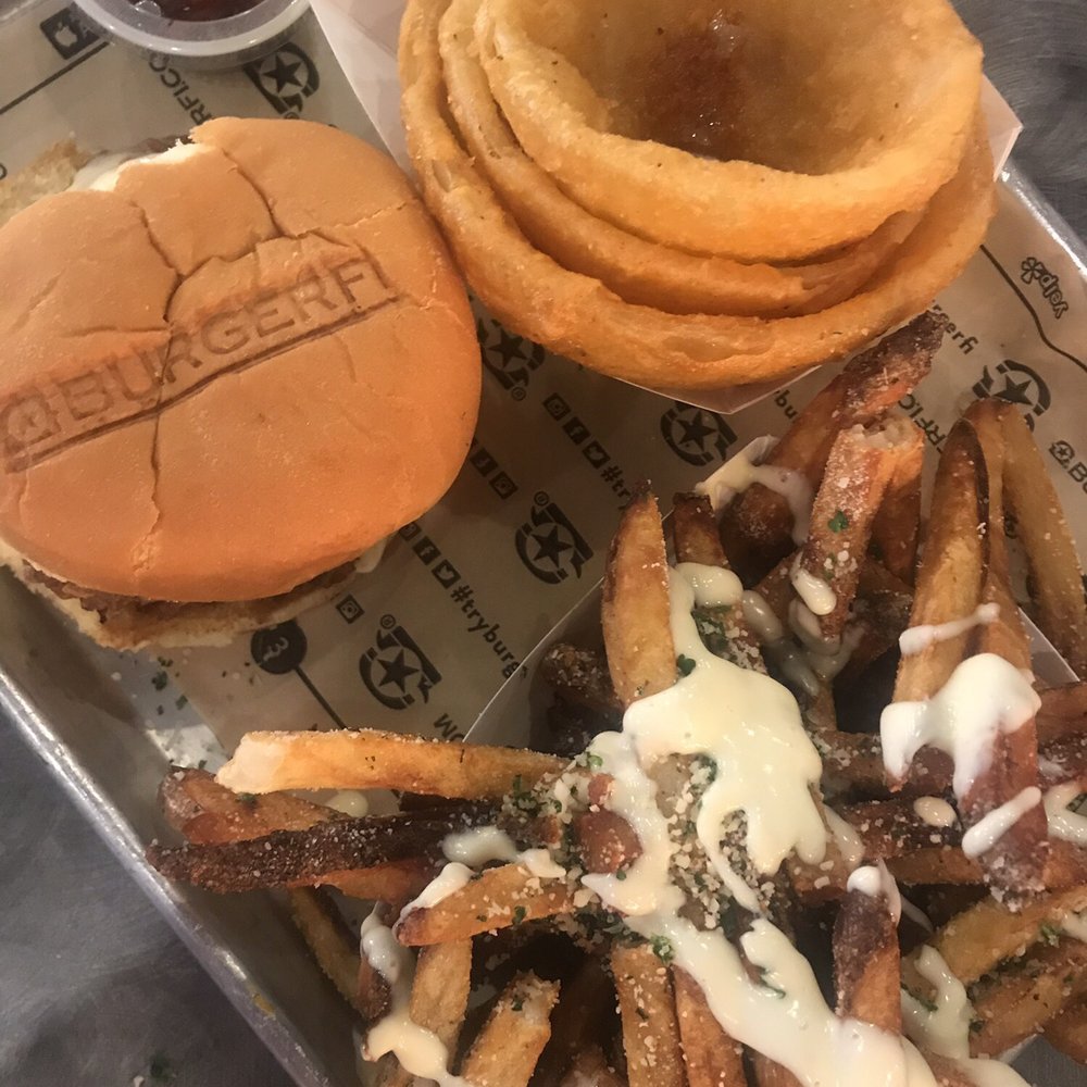 BurgerFi - CEO single burger, onion rings, & parmesan herb fries - Burgers Near Me - Silver Spring, Maryland BurgerFi - CEO single burger, onion rings, & parmesan herb fries - Burgers Near Me - Silver Spring, Maryland