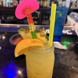 Top Shelf Margarita! I love the garnish and the gummies on a stick are a nice touch!