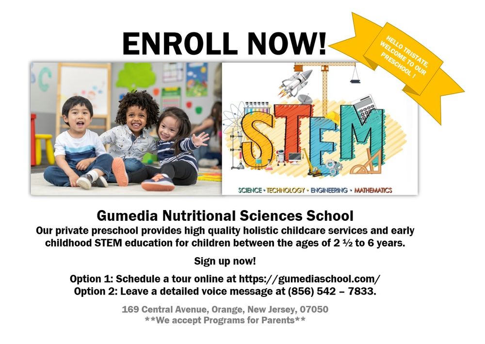 Gumedia Nutritional Sciences School - childcare center in City of Orange, NJ