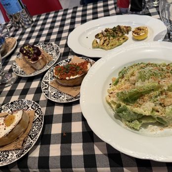The Sicilian Butcher - Cesar salad with chicken and bruschettas - Italian Near Me - Fort Worth, Texas