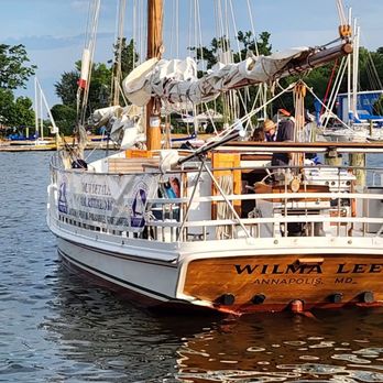 Wilma Lee Skipjack Cruises - The Wilma Lee at the dock - Boat Tours Near Me - Annapolis, Maryland