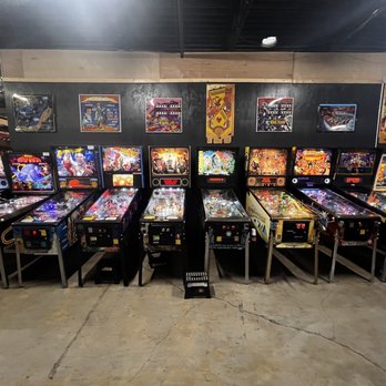 What's Brewing? - a row of pinball machines - Coffee Roasteries Near Me - San Antonio, Texas What's Brewing? - a row of pinball machines - Coffee Roasteries Near Me - San Antonio, Texas