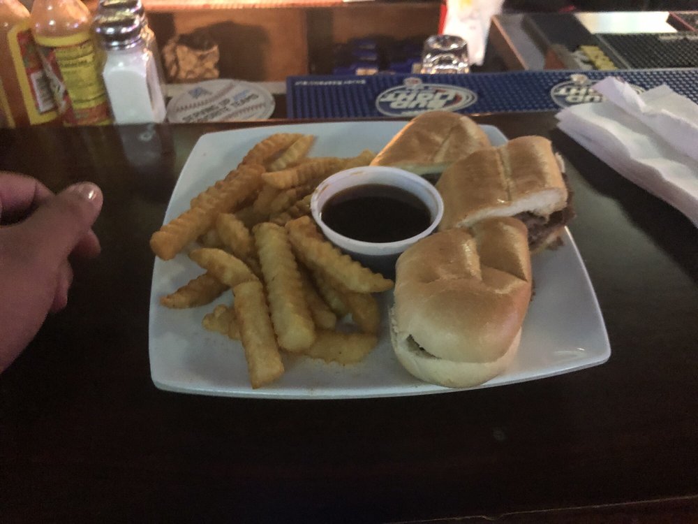 Order French Dip With French Fries food online from Rickey's Restaurant & Sports Bar store, Hollywood on bringmethat.com