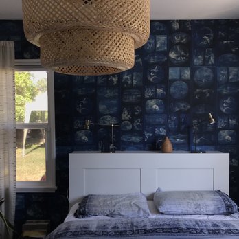 Detail Wallpaper Installation - After - Wallpapering Near Me