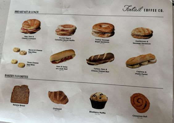 Menu photo 1 Foxtail Coffee Las Vegas, NV
