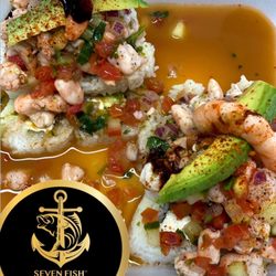 Seven Fish - CEVICHE SUSHI ROLL