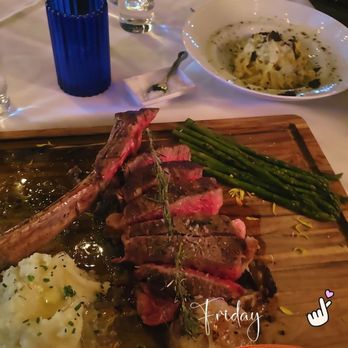 Acqua Di Mare - Mmmmmm the Tomahawk was delicious and prepared just right! Enjoyed the table side cooking - Mediterranean Near Me - Chandler, Arizona