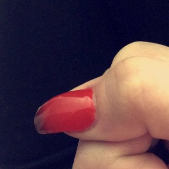 Beauty Nail Salon - This is the thumb after she "fixed it a couple of days ago" it's clearly lumpy and uneven.. - Nail Salons Near Me - Henderson, Nevada